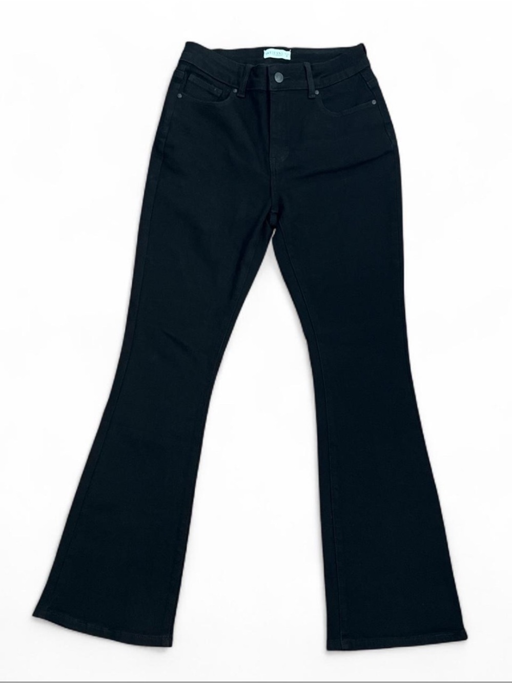 Black High Rise Flare Jeans | Sky Jeans